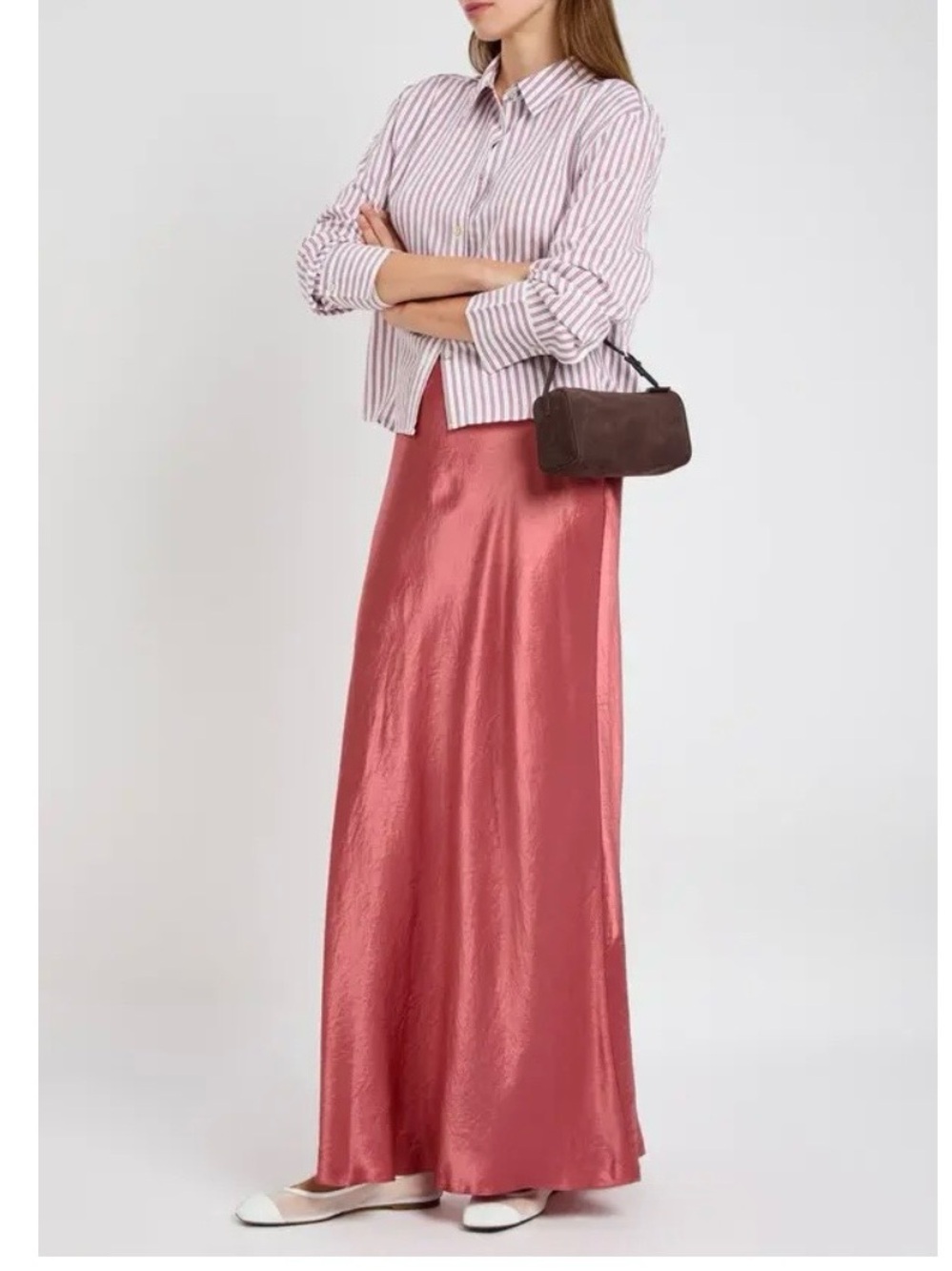 Vince Satin Maxi Skirt